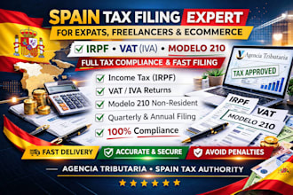 handle spain tax filing irpf vat modelo 210 for expats freelancer ecommerce