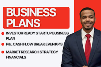 write a startup business plan with financial projections