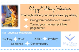 copy edit your fiction manuscript