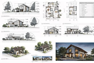 design apartament or house with floor plans and 3d model