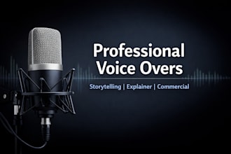 record storytelling, explainer and commercial voices