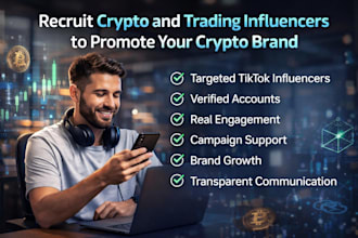recruit crypto and trading influencers to promote your crypto brand