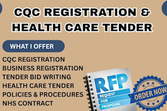 do uk tender healthcare government contract, cqc registration