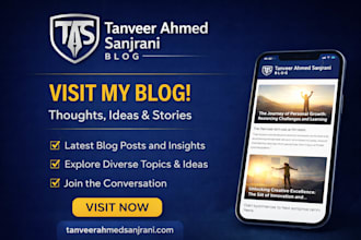 a clean and creative blog website