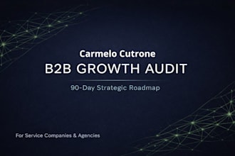 deliver a b2b SEO audit and 90 day growth roadmap for service companies