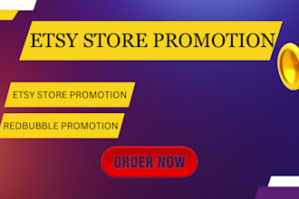 do etsy store promotion redbubble promotion