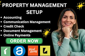 setup property management buildium appfolio property manager hostaway lodgify