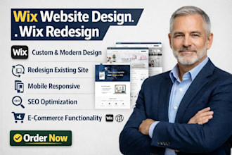 design, redesign and develop a professional wix website or wix studio site