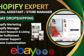be your expert shopify virtual assistant, shopify manager, and optimization pro