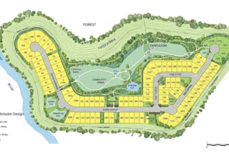 create subdivision design, site plan and real estate map