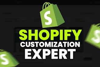 fix, customize shopify section, redesign homepage, header, footer, product,