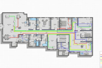 draw redraw stamps architectural floor plans plan mep barndominium master plan