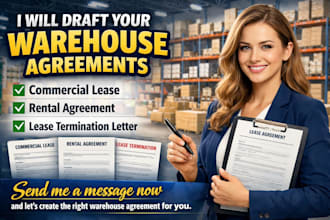 draft commercial lease, rental agreement, lease termination letter
