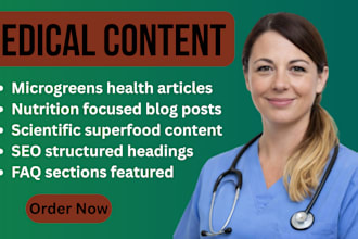 write SEO articles about microgreens nutrition and health benefits