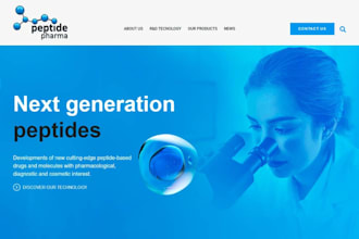 design peptide website peptide store peptide research peptide supplement website