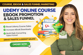 do udemy online course marketing ebook promotion ebook sales funnel marketing
