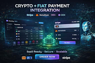 integrate crypto payment, payment gateway, web3 wallet and stripe payments