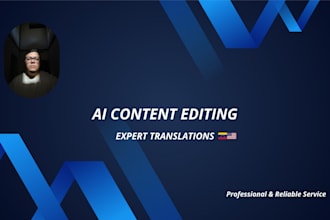edit ai content and provide expert translations
