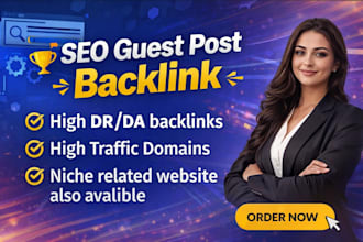 high DR backlinks with contextual dofollow SEO links guest post