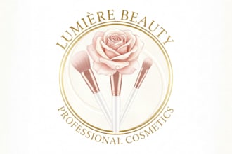 design a stunning makeup brushes logo for your beauty brand