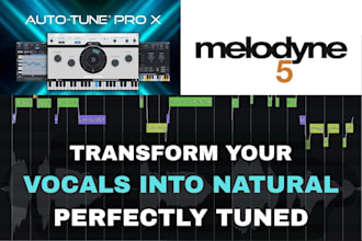 manually vocal tune with melodyne for a clean, natural