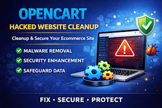 clean hacked opencart website and secure it