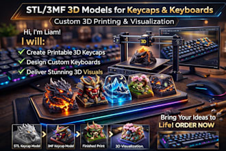 design stl 3mf 3d models for keycaps and keyboards