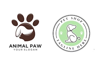 design custom pet logo design dog cat animal branding