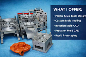 design plastic injection molds, die molds, and custom mold tooling