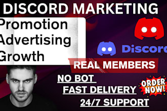 do discord marketing, promotion, discord advertising for server growth