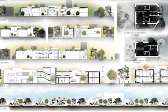 draw floor plan, elevation, architectural blueprint in autocad and revit