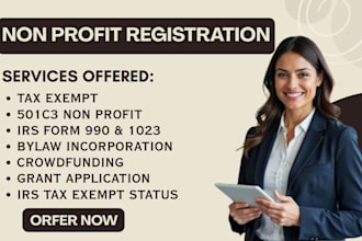 file your 501c3 paperwork, non profit registration, form 1023ez and full, bylaw
