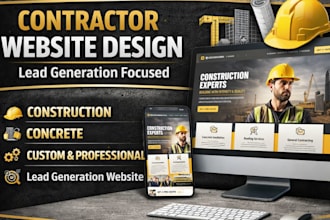 contractor website concrete construction construction website lead generation