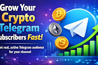 grow crypto telegram promotion, crypto telegram marketing, telegram subscribers