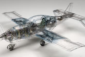 design aircraft, airplane, cad for print composite