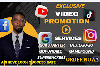 do campaign video pitch and promotion for indiegogo kickstarter and gofundme