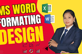 do professional ms word typing, formatting and document editing