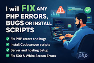 fix PHP script errors and install codecanyon scripts professionally