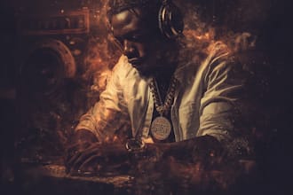design a professional album cover or mixtape cover art