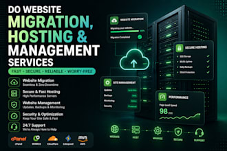 do website migration, hosting, and management services