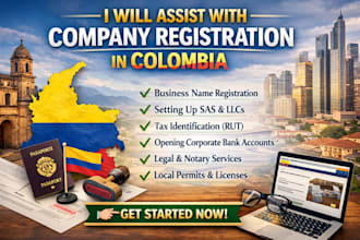 assist with company registration in colombia