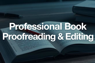professionally proofread and edit your english or german book