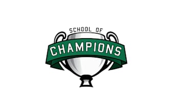 make creative logo for school of champions brand