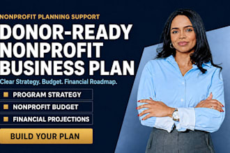 write your donor ready nonprofit business plan with budget and projections