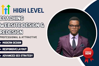 design gohighlevel coaching website coaching website design website redesign