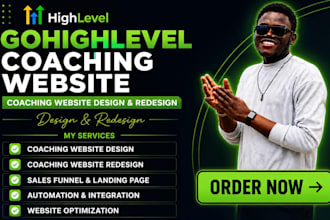 design gohighlevel coaching website coaching website design website redesign