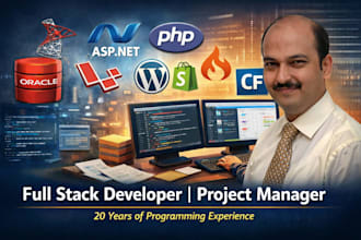 develop or fix full stack web applications in laravel asp dot net or coldfusion