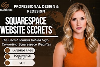 build squarespace website, design or redesign squarespace, website development