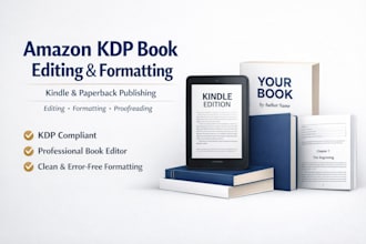 do book editing, amazon kdp book formatting, proofreading, kdp book publishing