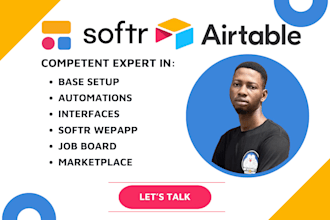 build custom airtable databases and softr web apps